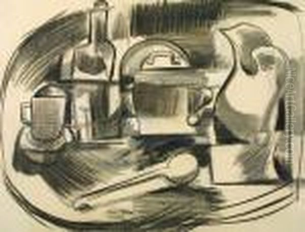 Zatisi Oil Painting by Emil Filla