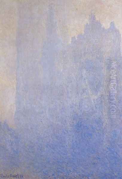 Rouen Cathedral In The Fog Oil Painting by Claude Oscar Monet