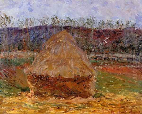 Grainstack At Giverny Oil Painting by Claude Oscar Monet
