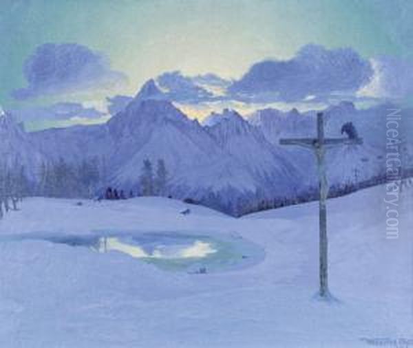 Es Werde Licht Oil Painting by Waldemar Fink