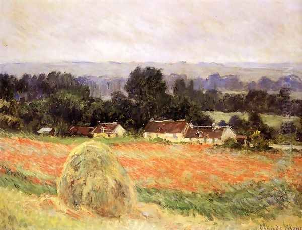 Haystack At Giverny Oil Painting by Claude Oscar Monet