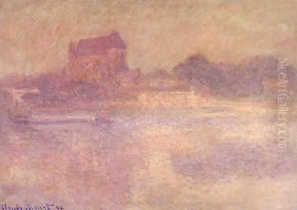 Vernon Church in the Fog 1894 Oil Painting by Claude Oscar Monet