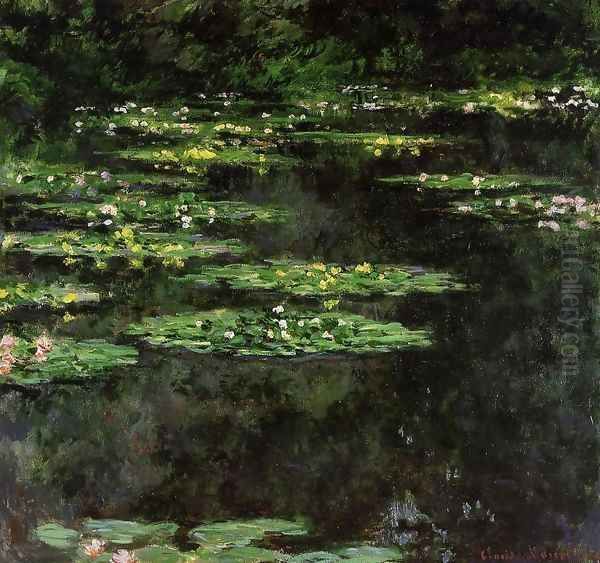 Water-Lilies3 1904 Oil Painting by Claude Oscar Monet