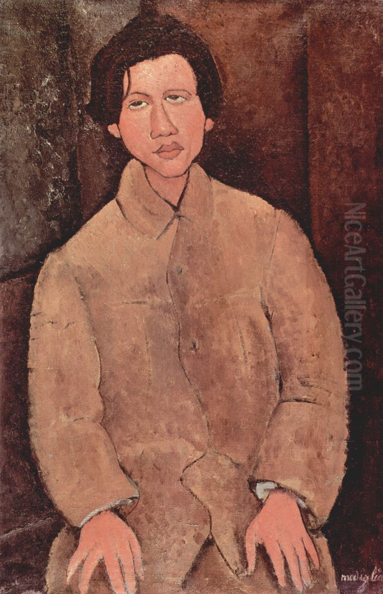 Portrait Of Chaim Soutine Oil Painting by Amedeo Modigliani