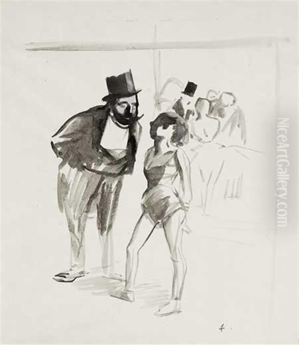 La Rencontre Oil Painting by Jean-Louis Forain