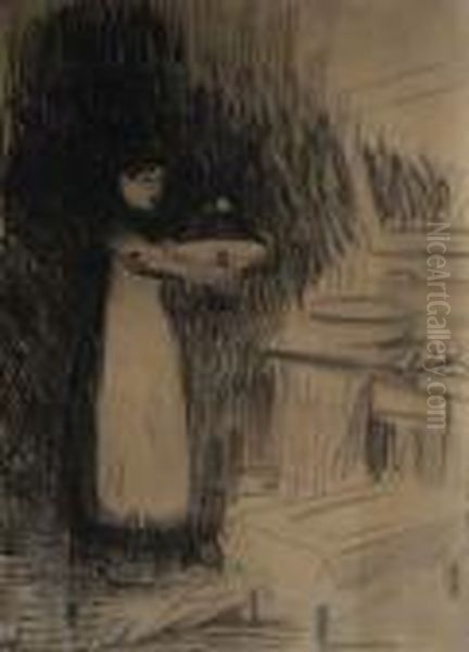 Qu'elle Salade Que Madame ! Oil Painting by Jean-Louis Forain