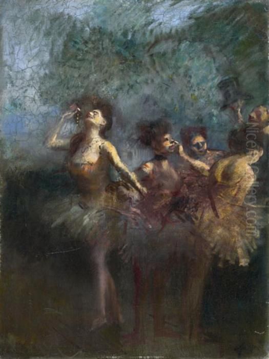 Les Danseuses Oil Painting by Jean-Louis Forain