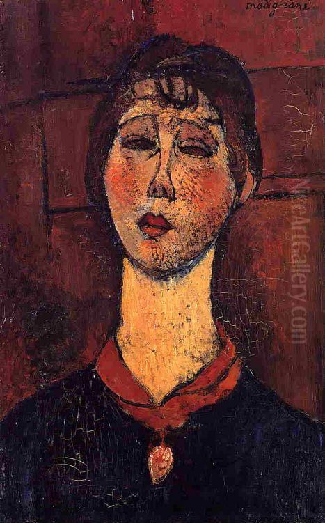 Madame Dorival Oil Painting by Amedeo Modigliani