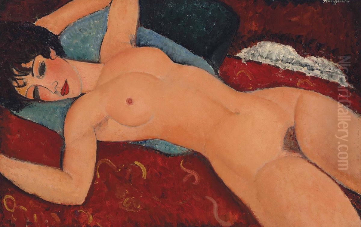 Nu couche Oil Painting by Amedeo Modigliani