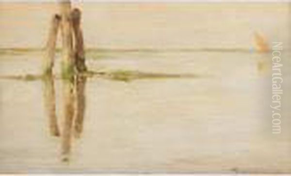 Piccola Marina Oil Painting by Pietro Fragiacomo