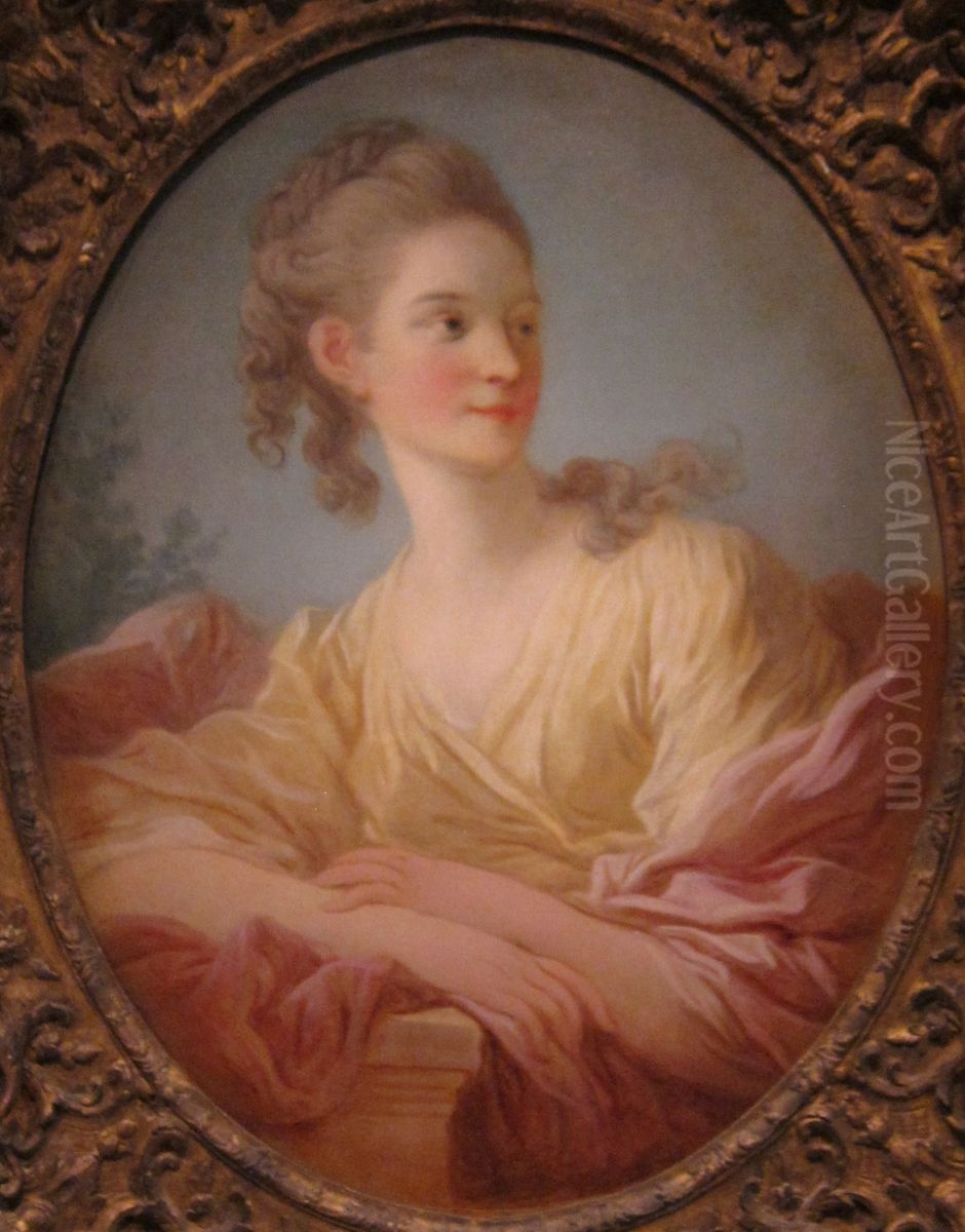 Portrait Of A Young Woman Oil Painting by Jean-Honore Fragonard
