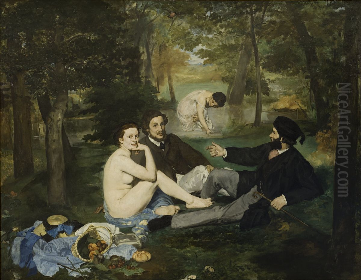 Luncheon on the Grass Oil Painting by Edouard Manet
