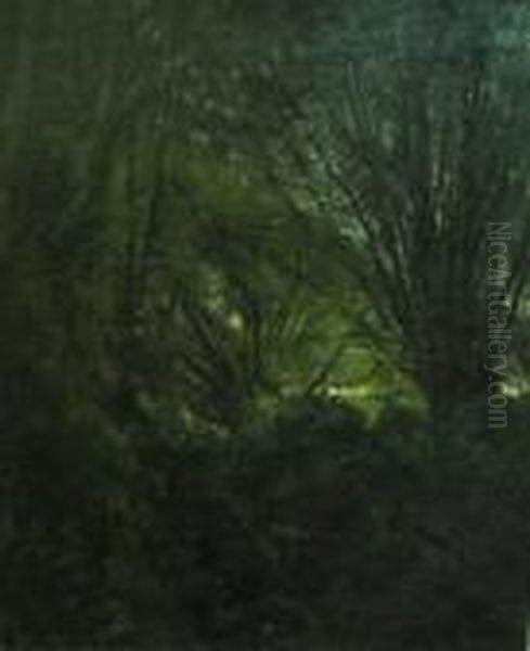 Sous Bois Oil Painting by Francois Louis Francais