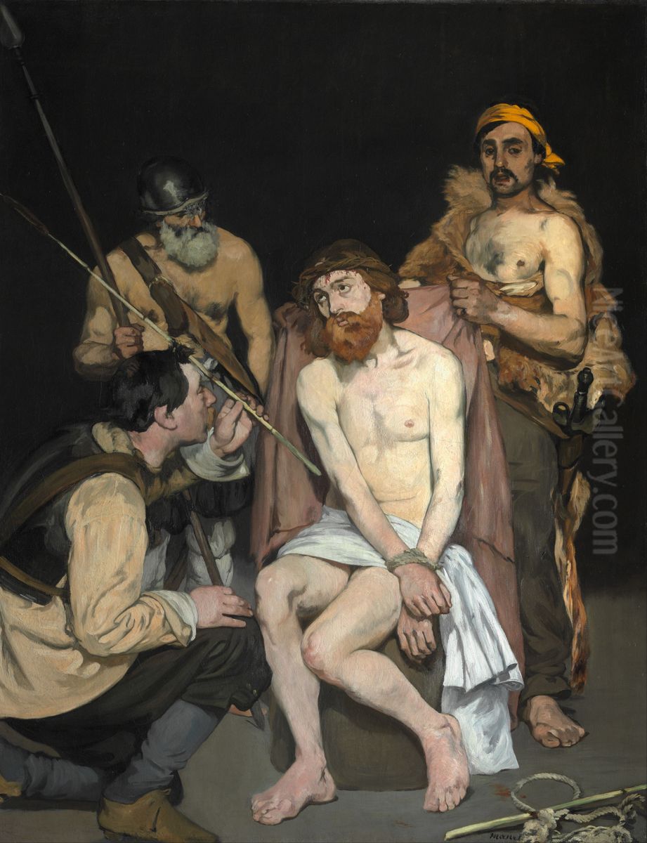 Jesus Mocked by the Soldiers Oil Painting by Edouard Manet