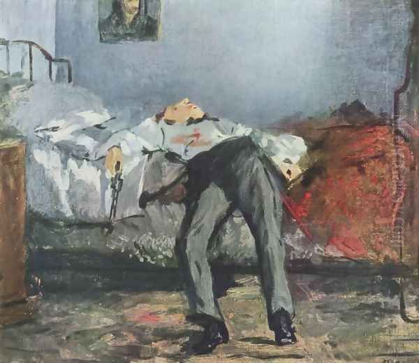 Suicide Oil Painting by Edouard Manet