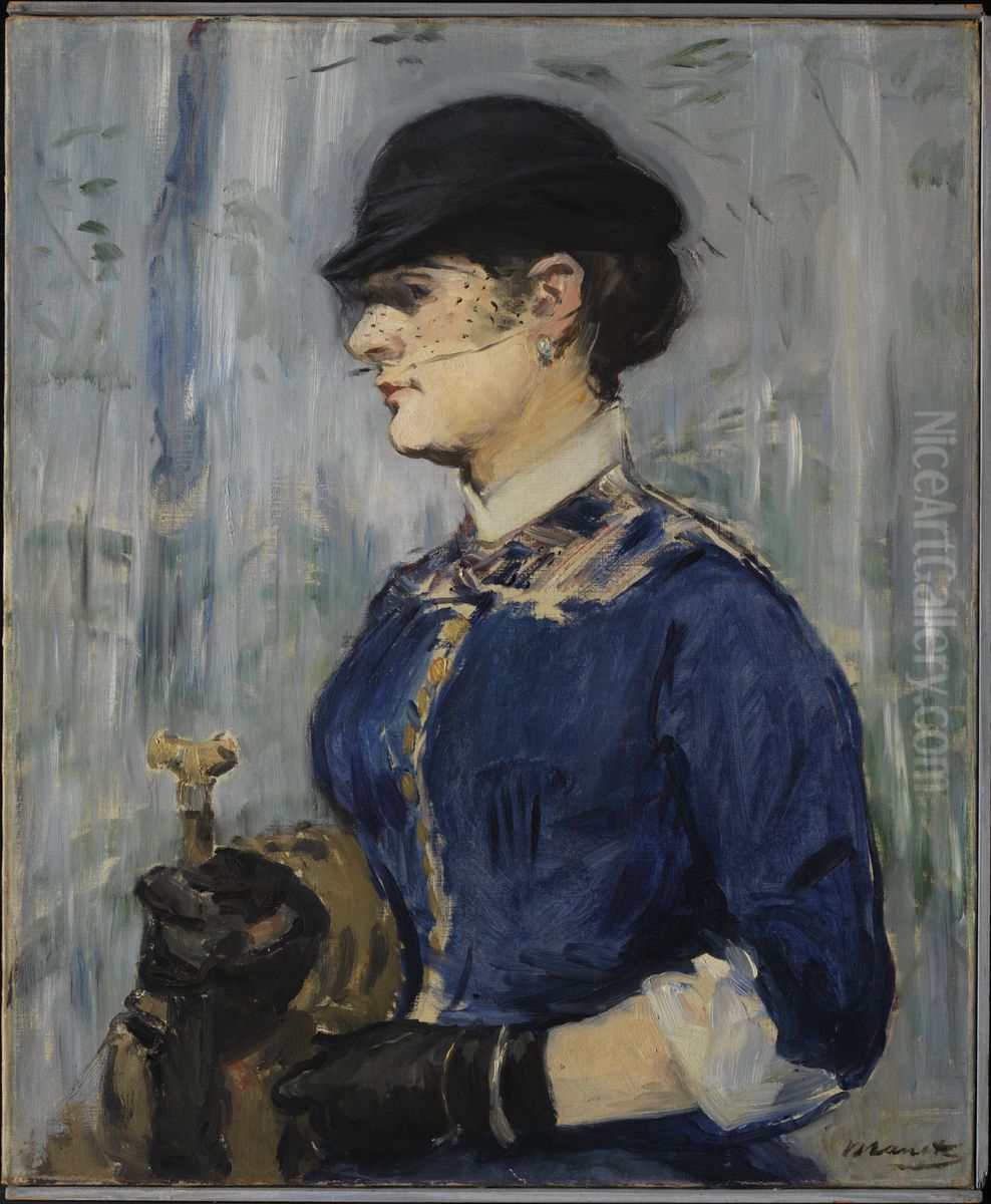 Young Woman in a Round Hat Oil Painting by Edouard Manet