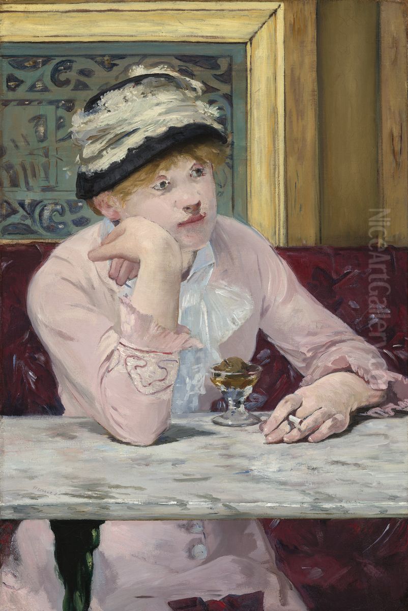 The Plum Oil Painting by Edouard Manet