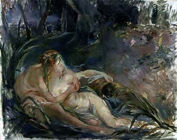 Jupiter and Callisto, after a painting by Boucher Oil Painting by Berthe Morisot