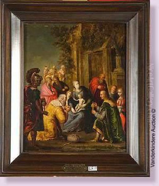 L'adoration Des Mages Oil Painting by Frans II Francken