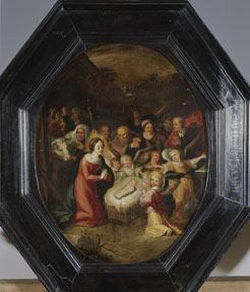 Adoracion De Los Pastores Oil Painting by Frans II Francken