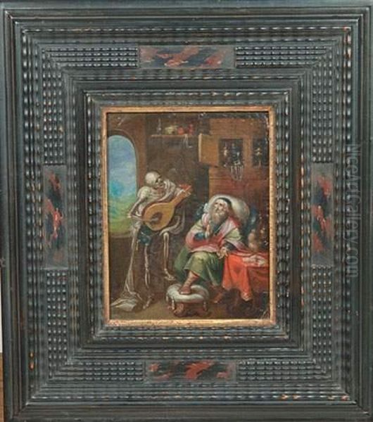 Allegorie Des Richesses Perdues Oil Painting by Frans II Francken