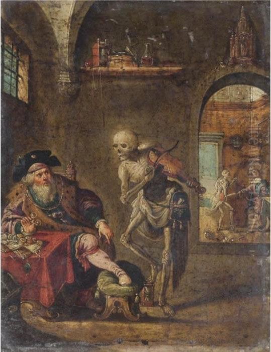 The Dance Of Death Oil Painting by Frans II Francken