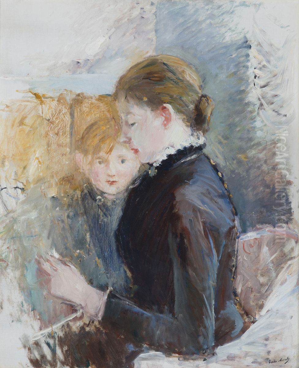Miss Reynolds Oil Painting by Berthe Morisot