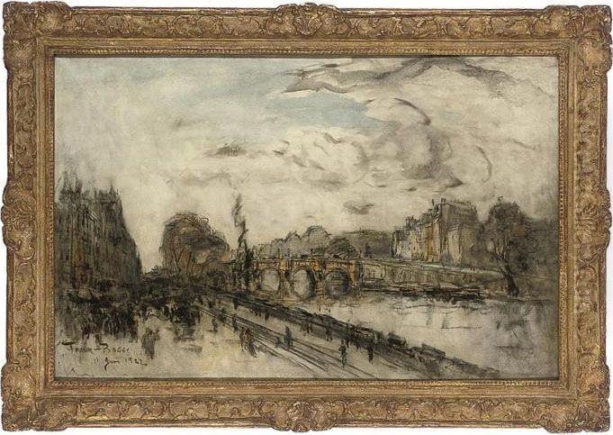Le Pont Neuf Oil Painting by Frank Myers Boggs