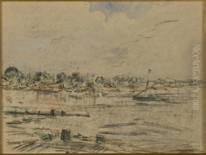 Vue De Un Port Oil Painting by Frank Myers Boggs