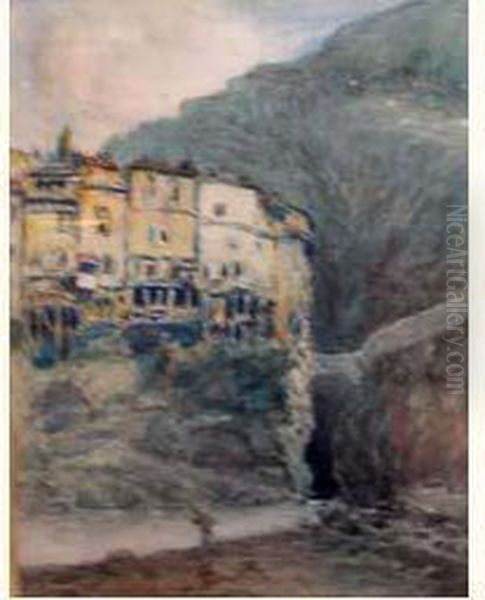 Pont En Royans Oil Painting by Frank Myers Boggs