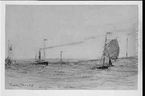 Honfleur Oil Painting by Frank Myers Boggs