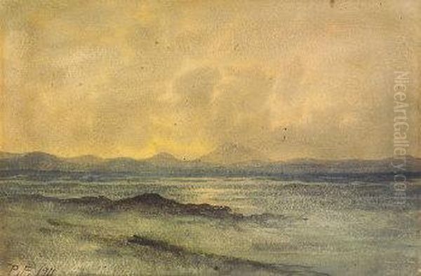 Coastal Landscape Oil Painting by William Percy French