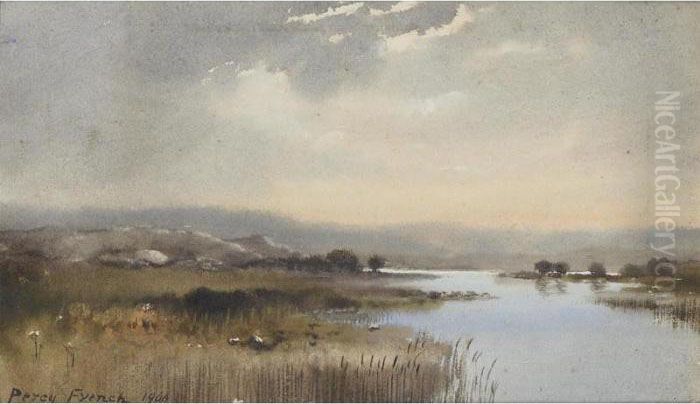 The Bog Stream Oil Painting by William Percy French
