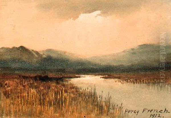 River Through A Bog Oil Painting by William Percy French