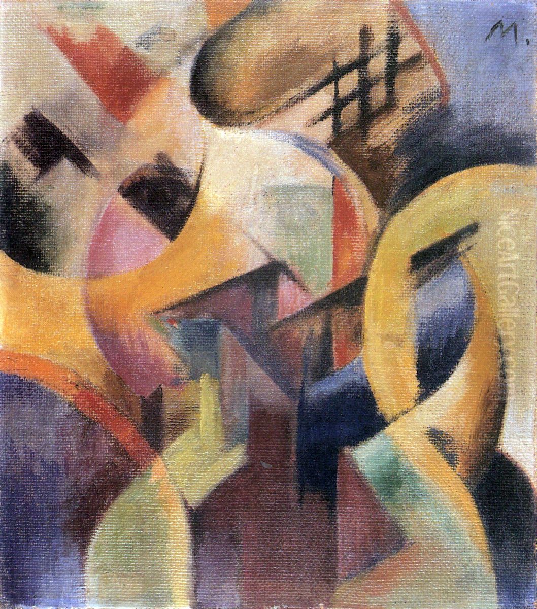 Small Composition I Oil Painting by Franz Marc