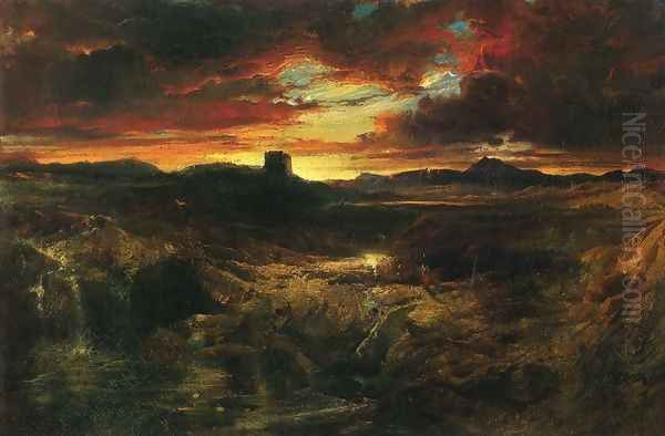 Childe Roland to the Dark Tower Came Oil Painting by Thomas Moran