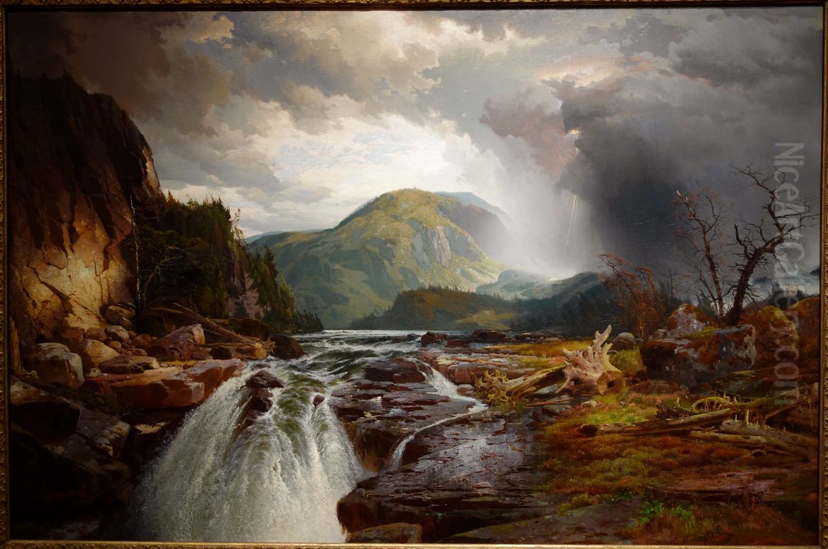 The Wilds Of Lake Superior Oil Painting by Thomas Moran