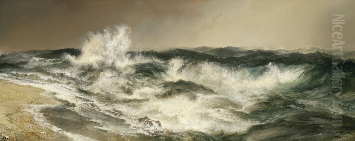 The Much Resounding Sea Oil Painting by Thomas Moran