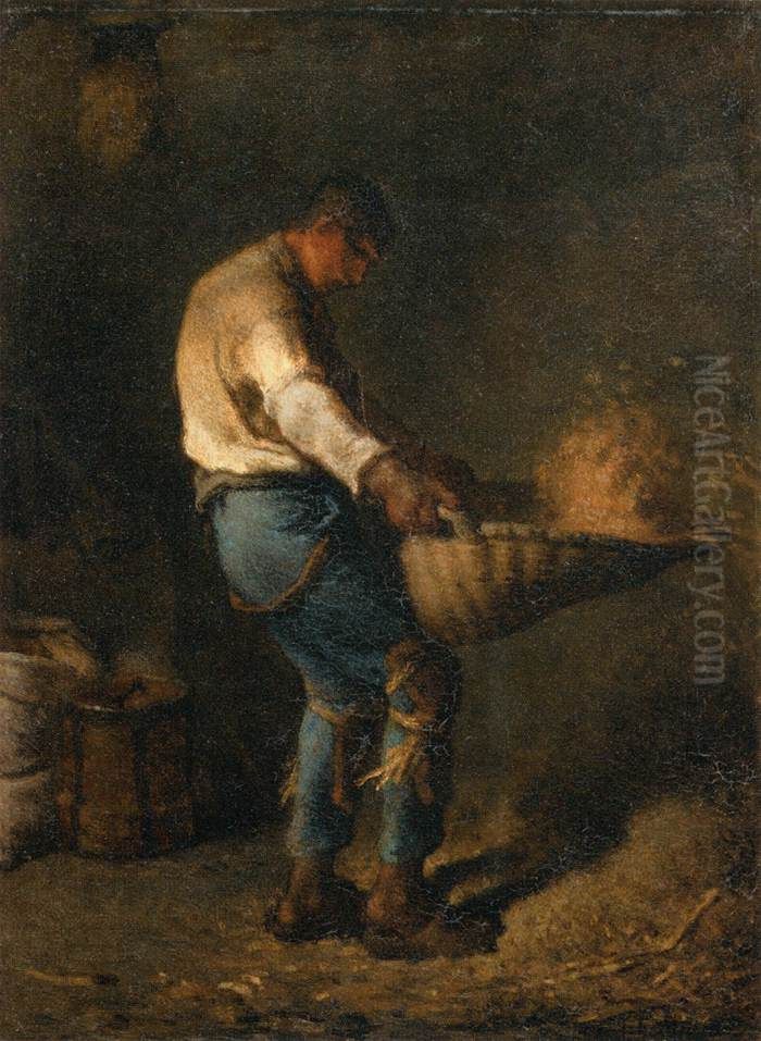 Le vanneur Oil Painting by Jean-Francois Millet