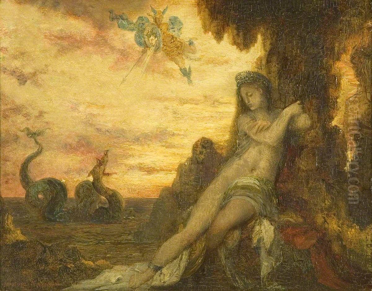 Perseus and Andromeda Oil Painting by Gustave Moreau