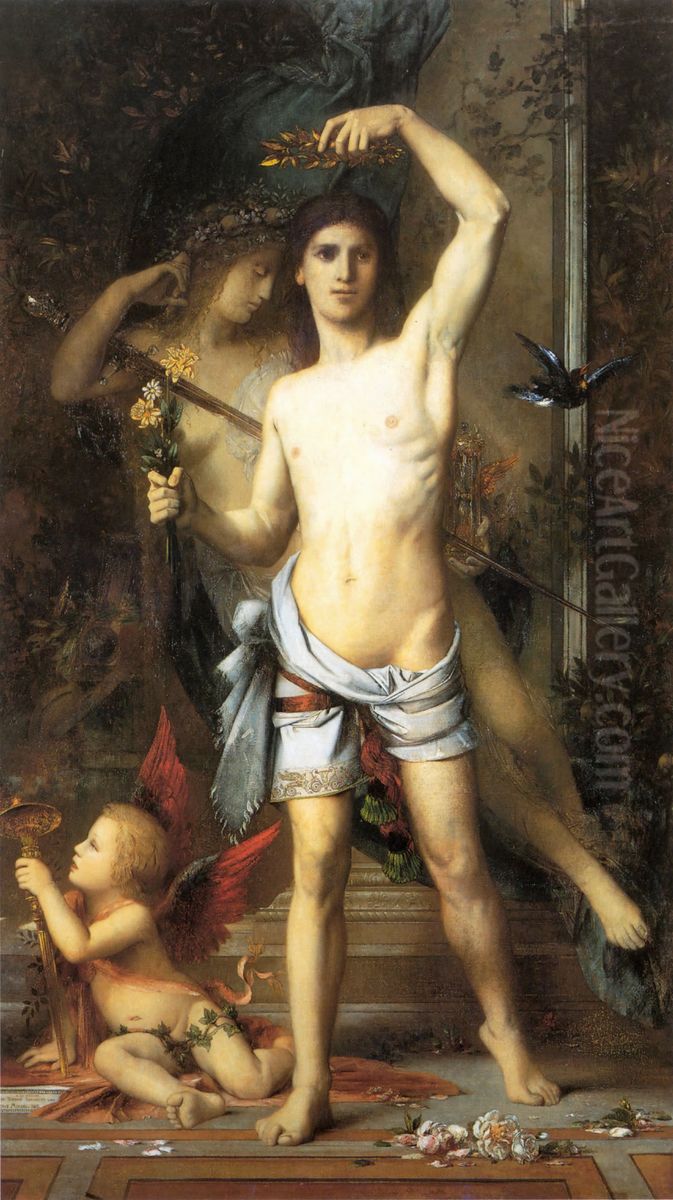 The Young Man and Death Oil Painting by Gustave Moreau