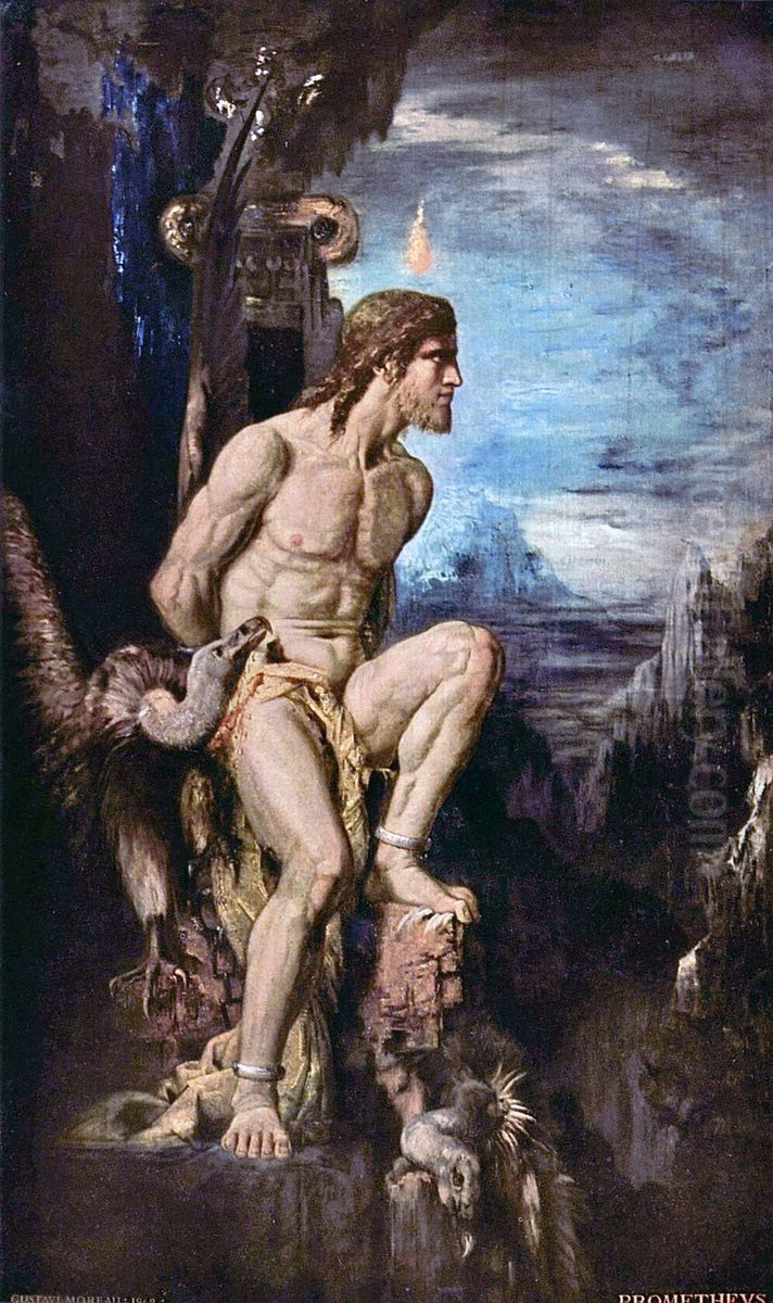 Prometheus Oil Painting by Gustave Moreau