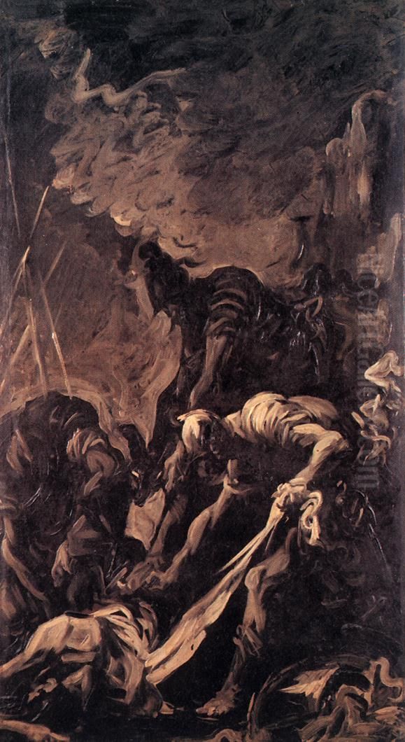 Entombment of a Soldier Oil Painting by Alessandro Magnasco
