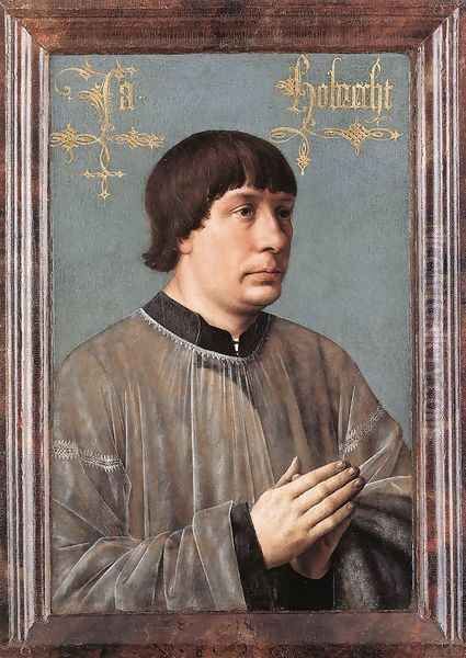 Portrait of Jacob Obrecht 1496 Oil Painting by (manner of) Memling, Hans
