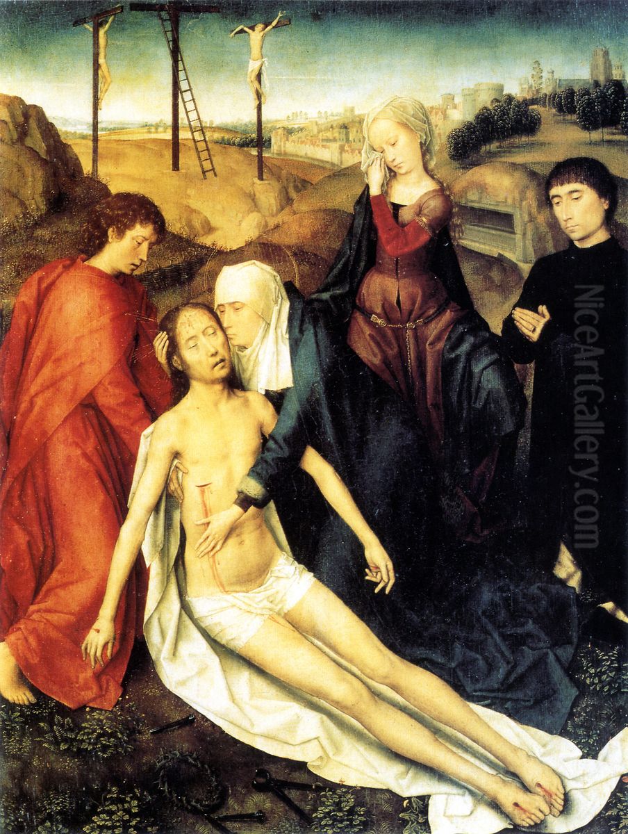 Lamentation Oil Painting by (manner of) Memling, Hans