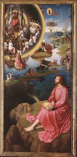 St John Altarpiece (right wing) 1474-79 Oil Painting by (manner of) Memling, Hans