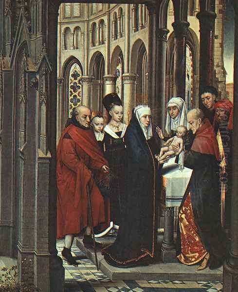 The Presentation in the Temple 1463 Oil Painting by (manner of) Memling, Hans