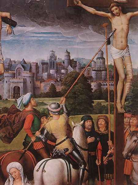 Crucifixion (detail) Oil Painting by (manner of) Memling, Hans