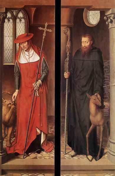 Passion (Greverade) Altarpiece (closed) 1491 Oil Painting by (manner of) Memling, Hans