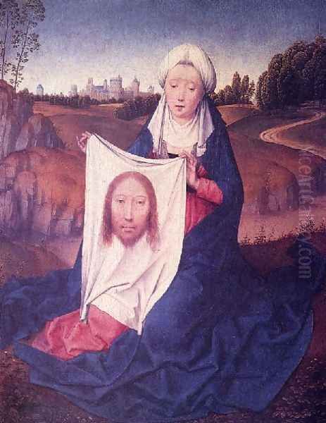 St Veronica Oil Painting by (manner of) Memling, Hans
